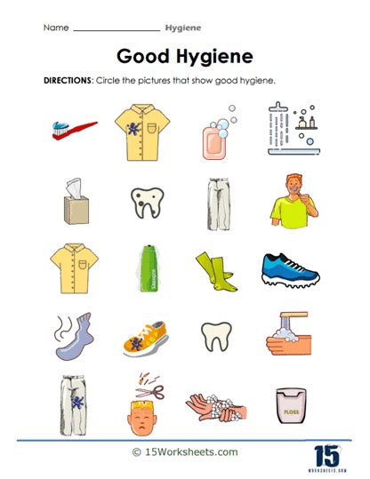 Teaching Personal Hygiene Worksheet