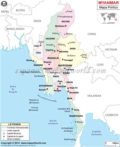 Myanmar Mapa Mapas Del Mundo Mapa Paises Mapas