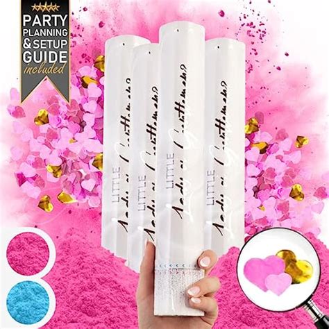 Lot De Canons Confettis En Vrac Pour R V Lation Du Sexe Et Canons