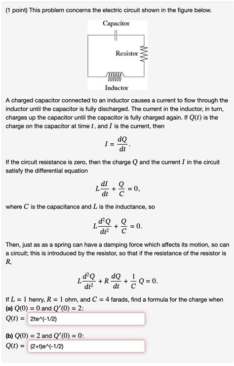 Solved Point This Problem Concerns The Electric Circuit Chegg