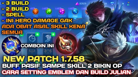 NEW PATCH 1 7 58 CARA SETTING EMBLEM DAN BUILD JULIAN TERSAKIT 2023