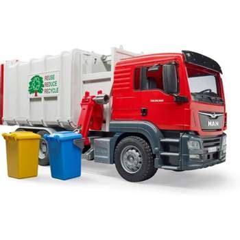 Bruder Man Tgs Rear Loading Garbage Truck, Green : Target