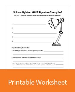 Practice Character Strengths Proof Positive Worksheets Library