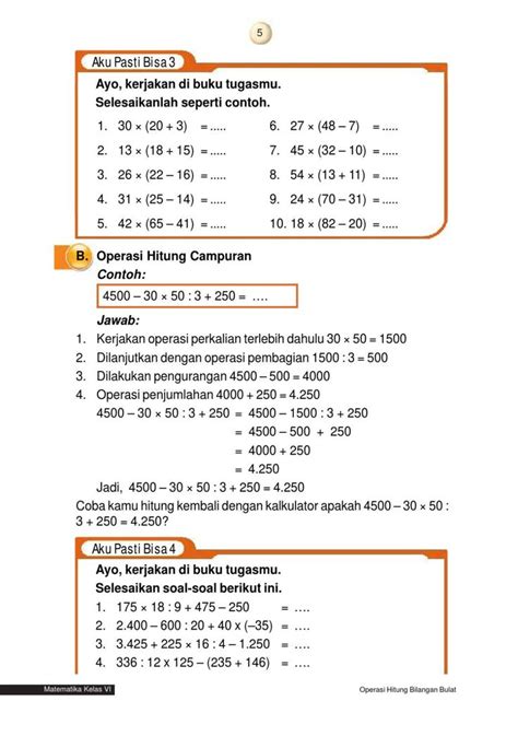 20 Soal Matematika Kelas 6 Bilangan Bulat Negatif