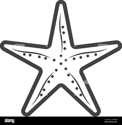 Starfish Vector Black And White Stock Photos Images Alamy