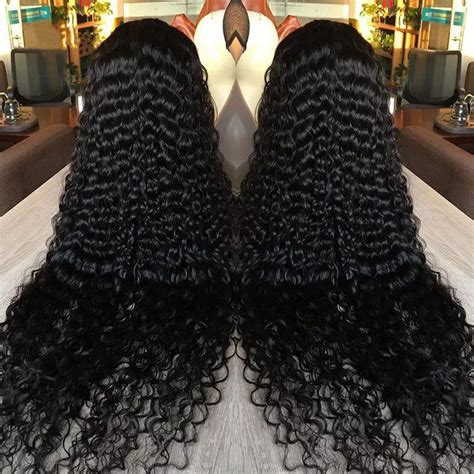 Klaiyi X Hd Invisible Lace Closure Wig Glueless Deep Wave Virgin