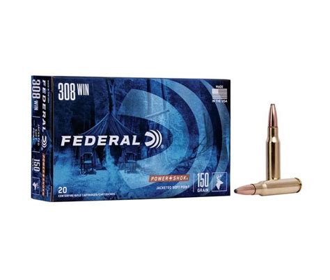 308 Win 150gr SP Power Shok Federal Ammo Direct