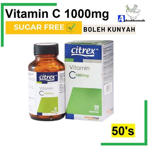 Citrex Vitamin C 1000mg 50s Vitamin C 1000mg Chewable Shopee Malaysia