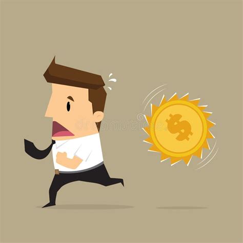 Running After Money Stock Vector Illustration Of Hook 31472352