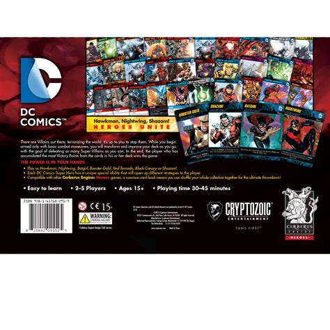 Buy Dc Deck Building Game Heroes Unite Play As Hawkman Nightwing And