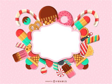 Candy Badge Label Template Vector Download