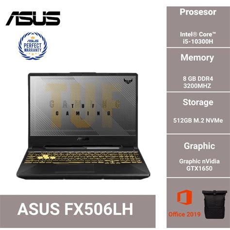 Jual Asus Tuf Gaming F15 Fx506lh I565b6t O I5 10300h 8gb 512gb W10ohs Shopee Indonesia