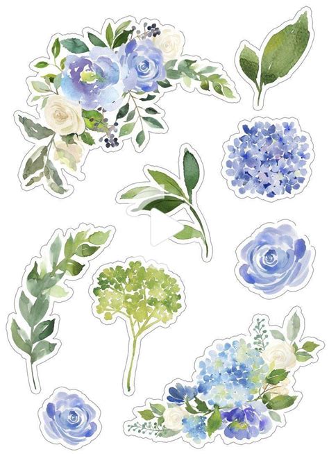 Flower Stickers Printable Printable Templates