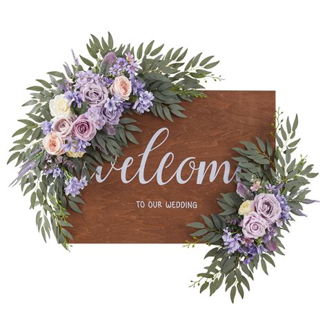 Roselywed Wedding Arch Flowers Swag Set Of 2 Artificial Floral Swag