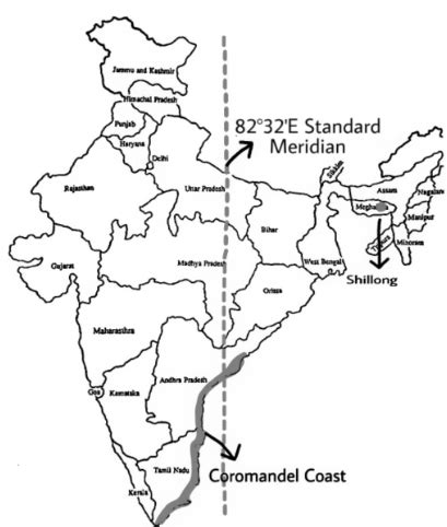 Shillong Outline Map