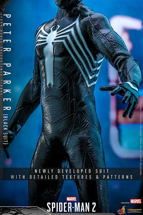 Hot Toys Peter Parker Black Suit Marvels Spider Man RIFTOYS