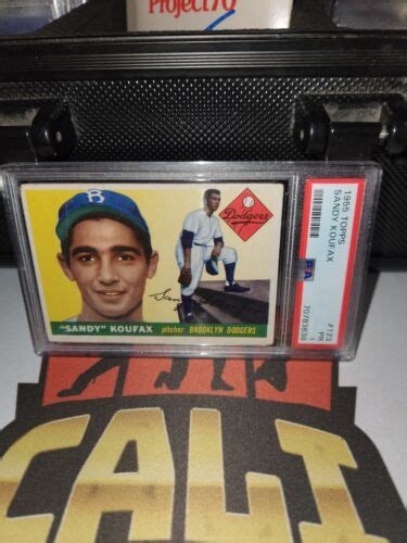 1955 Topps 123 Sandy Koufax PSA 1 Rookie Card Brooklyn L A Dodgers EBay