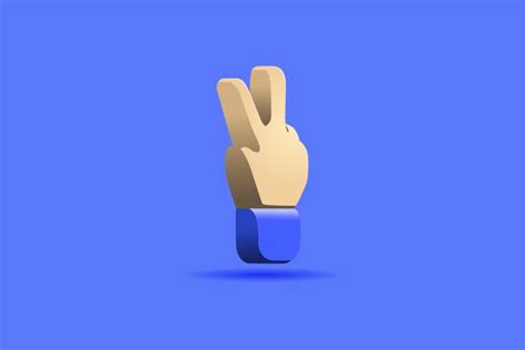 3d Peace Hand Design Vector Isolated Graphic By Muhammad Rizky Klinsman · Creative Fabrica