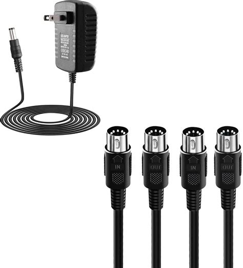 Amazon BXIZXD Power Cord For Yamaha Keyboard3 3FT MIDI Cable 2