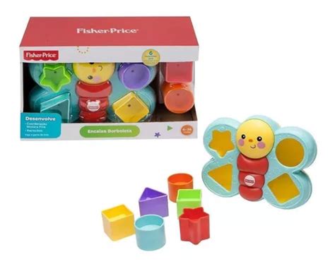 Blocos Fisher Price Encaixa Borboleta Djd Mattel Parcelamento Sem