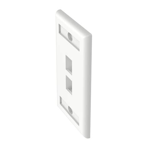 PANDUIT NK2FWHY 1 Gang 2 Port NetKey Flush Mount Vertical Faceplate White