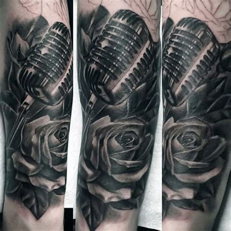 Microphone Tattoo Designs For Men Manly Vocal Ink