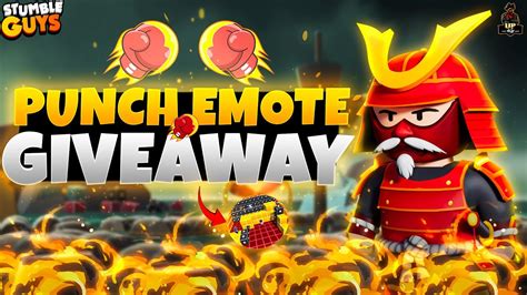 X Punch Giveaway Stumble Guys Live Legendary Block Dash Stumble Guys