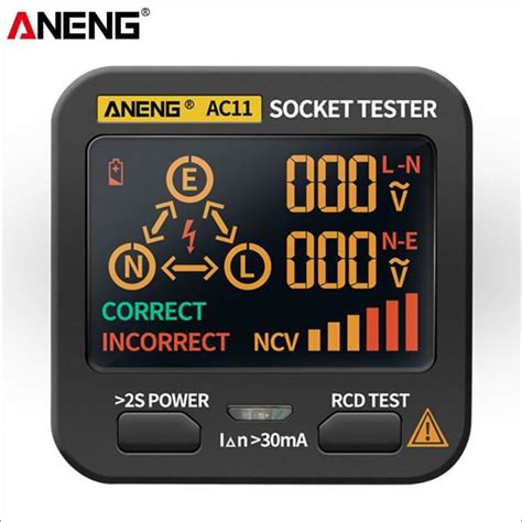 D Tecteur De Test De Testeur De Prise De Tension Num Rique Intelligent