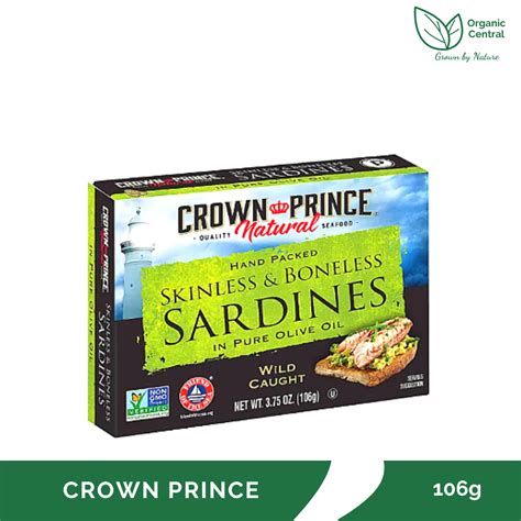 Crown Prince Natural Skinless Boneless Sardines In Pure Olive Oil