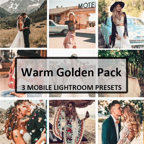 3 Warm And Golden Lightroom Mobile Presets Filtergrade