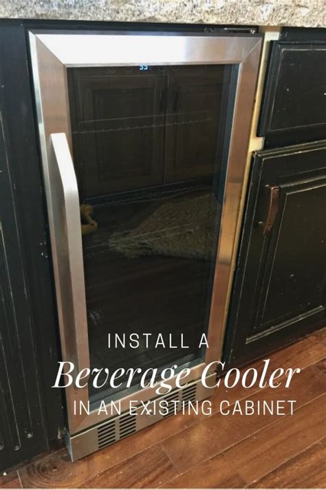 Install a Beverage Cooler In An Existing Cabinet | Giveaway! - Twelve ...