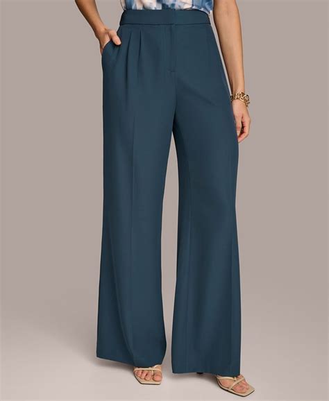 Donna Karan New York Donna Karan Womens Pleated Wide Leg Pants Macys