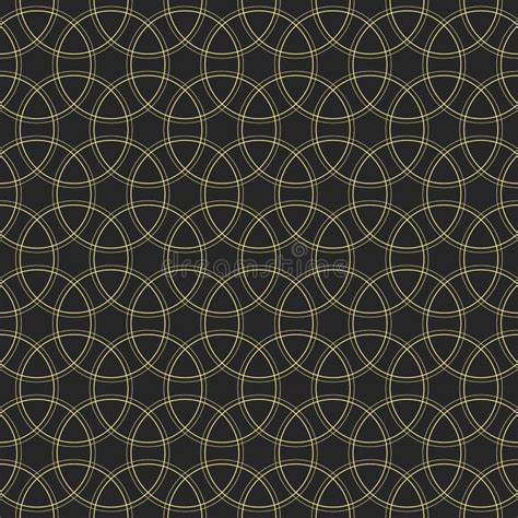 Seamless Pattern With Intersecting Circles Stock Vector Illustration Of Intersection Circle