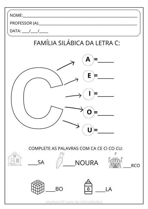 7 Atividades Da Letra C Atividades Letra C Letra C Atividades Letra E