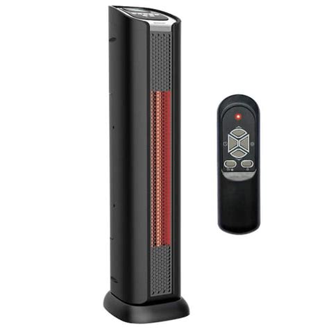 Lifesmart Lifesmart Lifepro 24 In 1500 Watt 2 Element Quartz Infrared Portable Tower Heater And