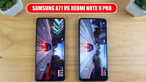 Samsung Galaxy A71 Vs Redmi Note 9 Pro Video Test Display SpeedTest