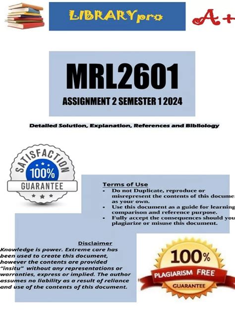 Mrl Assignment Complete Answers Semester