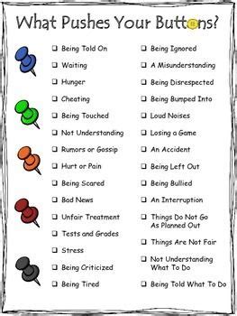 Emotional Triggers Worksheet - Chart Sheet Gallery