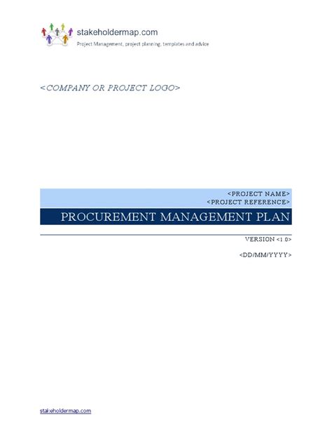 Procurement Management Plan | PDF