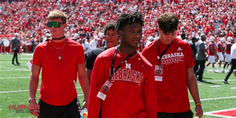 Nebraska Staff Does In Home Visit With Wr Commit Jaidyn Doss