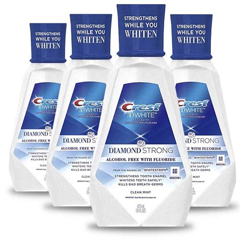 Amazon Crest D White Diamond Strong Mouthwash Alcohol Free