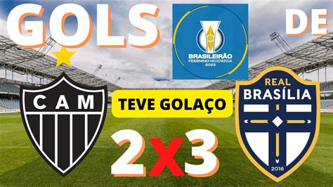 GOLS DE ATLÉTICO MG 2X3 REAL BRASÍLIA 15ª RODADA CAMPEONATO BRASILEIRO