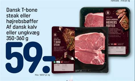 Dansk T Bone Steak Eller H Jrebsb Ffer Af Dansk Kalv Eller Ungkv G