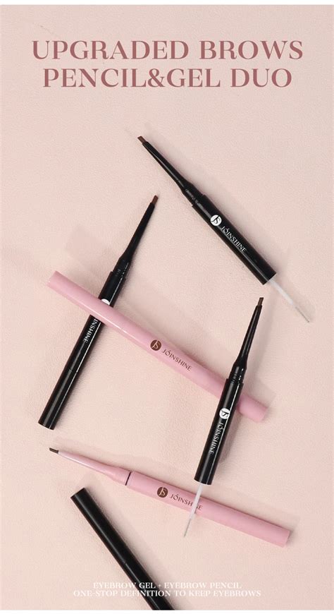 Double Sided Brow Gel Pencil Waterproof Long Lasting Pen Pencil With