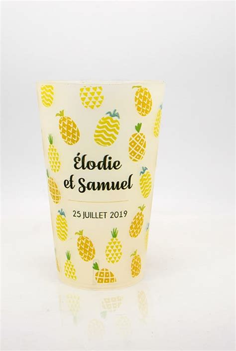 Gobelets de mariage personnalisés ANANAS Make Your Cup