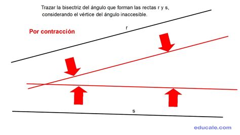 Trazar La Bisectriz Del Ngulo De Las Rectas Siendo El V Rtice