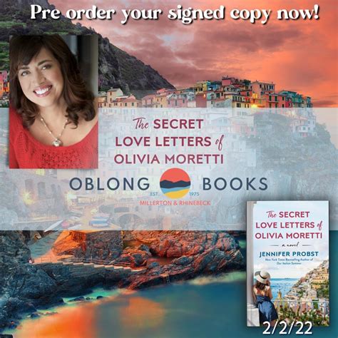 The Secret Letters of Olivia Moretti | Jennifer Probst