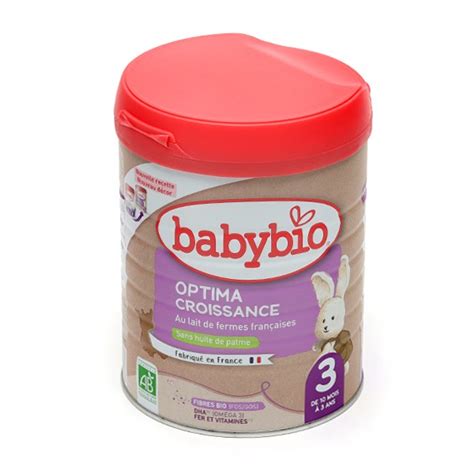 Babybio Optima Lait Croissance De Mois Agriculture Bio