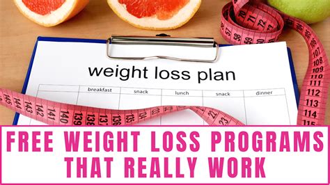 Free Weight Loss Programs That Really Work Freebie Finding Mom