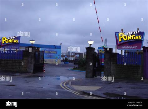 Entrance To Pontins Southport Holiday Park Ainsdale Merseyside